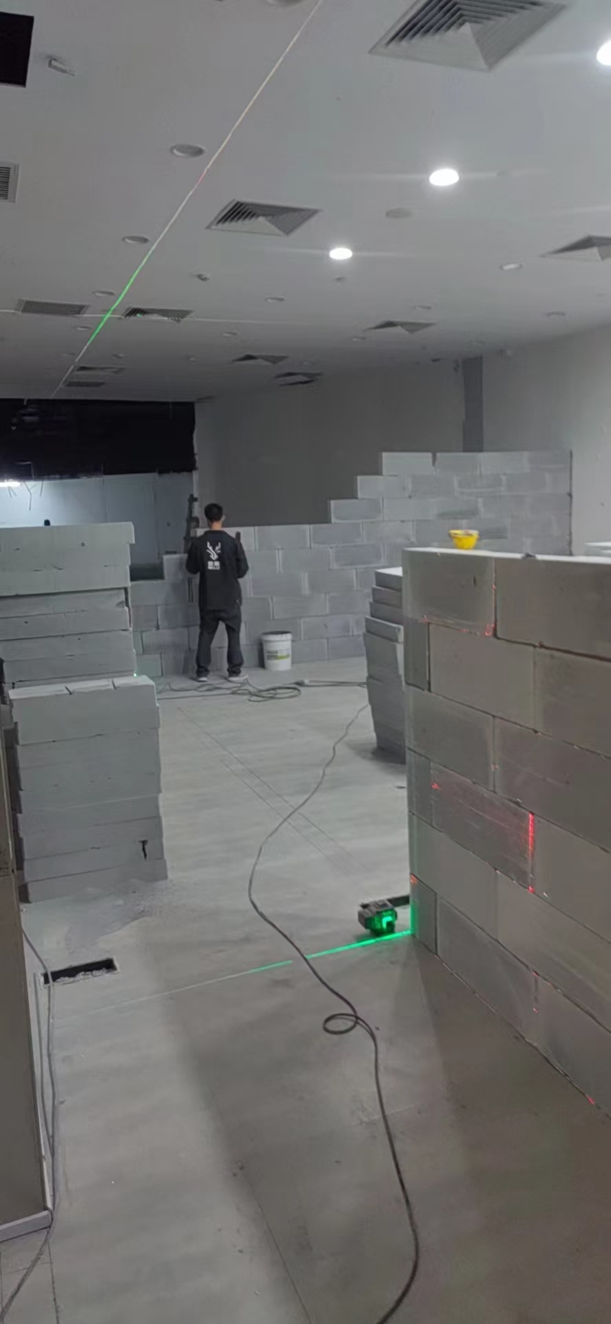 加气砖隔墙成型参考